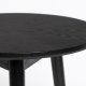 WHITE LABEL LIVING Fabio sidebord, rund - sort egefinér og egetr (50)