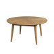 WHITE LABEL LIVING Fabio sofabord, rund - natur egefinér og egetr (80)
