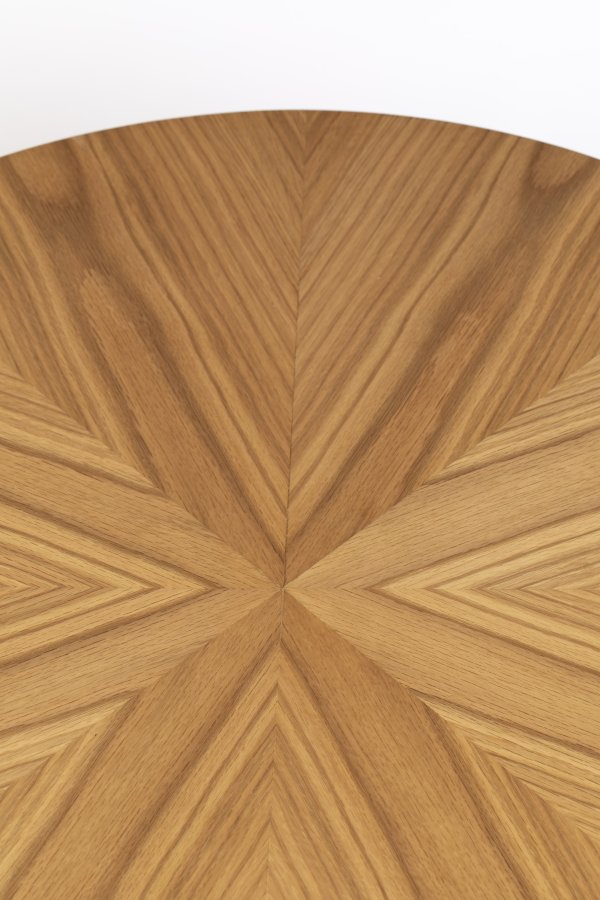 WHITE LABEL LIVING Fabio sofabord, rund - natur egefinér og egetr (80)