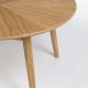 WHITE LABEL LIVING Fabio sofabord, rund - natur egefinér og egetr (80)