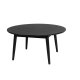 WHITE LABEL LIVING Fabio sofabord, rund - sort egefinér og egetr (80)