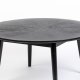 WHITE LABEL LIVING Fabio sofabord, rund - sort egefinér og egetr (80)