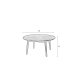 WHITE LABEL LIVING Fabio sofabord, rund - sort egefinér og egetr (80)