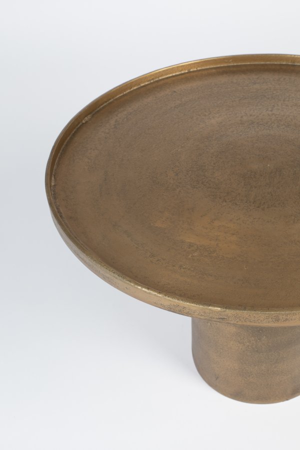 WHITE LABEL LIVING Mason sofabord, rund - antik messing aluminium/metal (60)