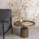 WHITE LABEL LIVING Mason sofabord, rund - antik messing aluminium/metal (60)