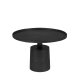 WHITE LABEL LIVING Mason sofabord, rund - sort aluminium/metal (60)
