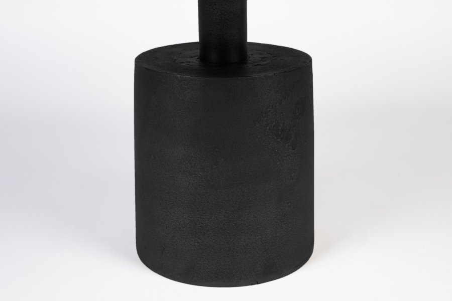 WHITE LABEL LIVING Mason sofabord, rund - sort aluminium/metal (60)