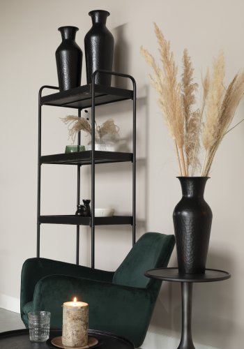 WHITE LABEL LIVING Noah sidebord, rund - sort aluminium (35)