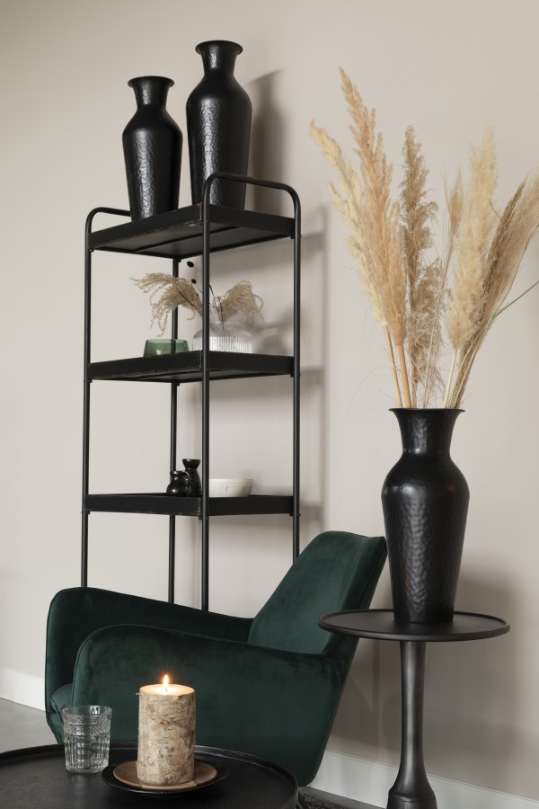 WHITE LABEL LIVING Noah sidebord, rund - sort aluminium (35)