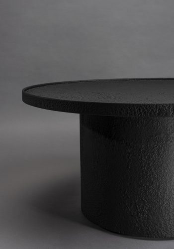 DUTCHBONE Winston sofabord, rund - sort metal og tr (70)