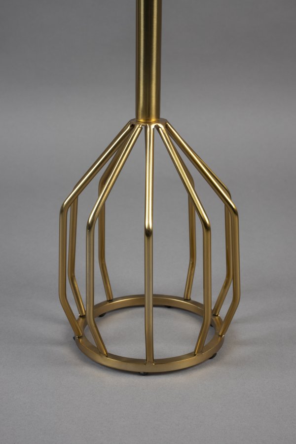 DUTCHBONE Salerno sidebord S, rund - grn marmor og guld stl (30)