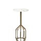 DUTCHBONE Salerno sidebord M, rund - grn marmor og guld stl (25)