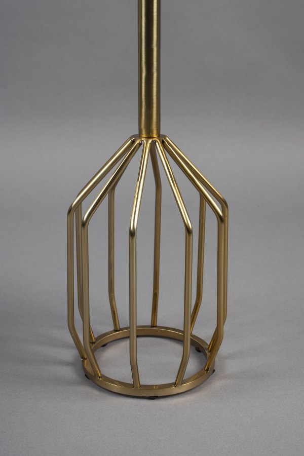 DUTCHBONE Salerno sidebord M, rund - grn marmor og guld stl (25)