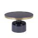 ZUIVER Glam sofabord, rund - guld stl og bl emalje jern (60)