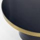 ZUIVER Glam sofabord, rund - guld stl og bl emalje jern (60)