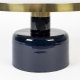 ZUIVER Glam sofabord, rund - guld stl og bl emalje jern (60)