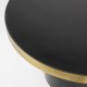 ZUIVER Glam sofabord, rund - guld stl og sort emalje jern (60)