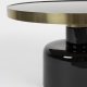 ZUIVER Glam sofabord, rund - guld stl og sort emalje jern (60)
