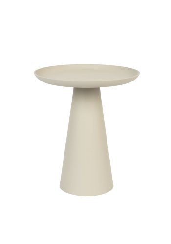 WHITE LABEL LIVING Ringar Large sidebord, rund - elfenben metal (39,5)