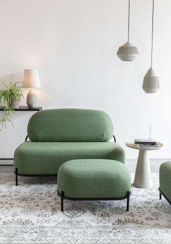 WHITE LABEL LIVING Ringar Large sidebord, rund - elfenben metal (39,5)