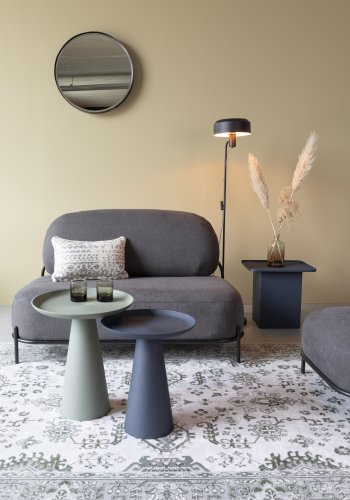 WHITE LABEL LIVING Ringar Medium sidebord, rund - bl metal (34,5)