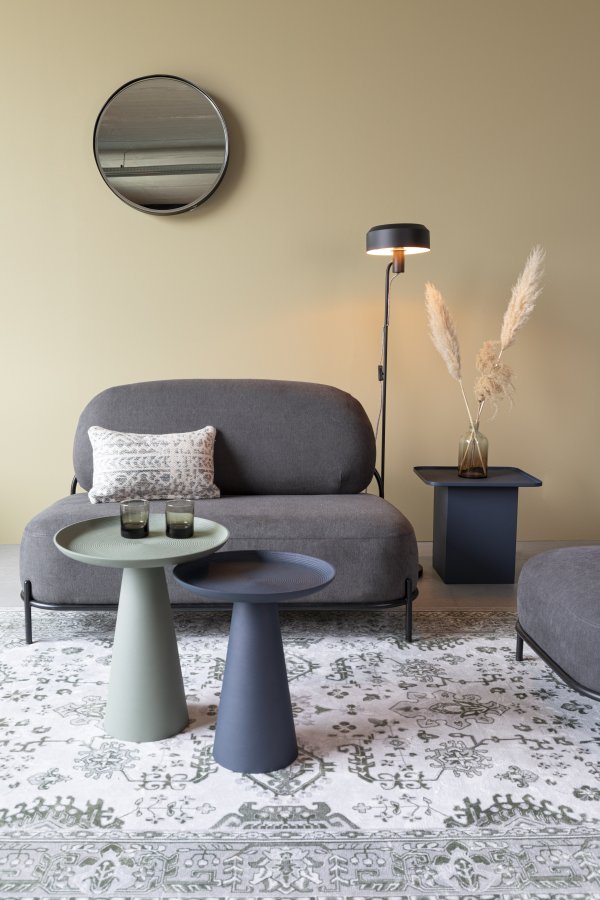 WHITE LABEL LIVING Ringar Medium sidebord, rund - bl metal (34,5)