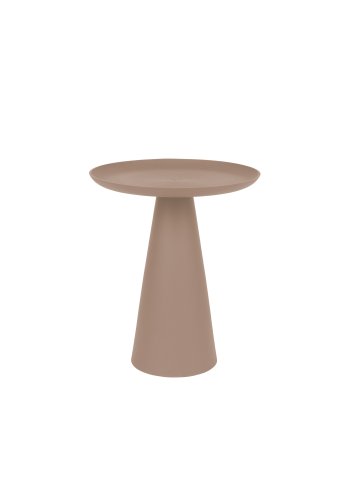 WHITE LABEL LIVING Ringar Medium sidebord, rund - lyserd metal (34,5)