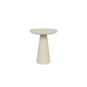 WHITE LABEL LIVING Ringar Medium sidebord, rund - elfenben metal (34,5)