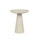 WHITE LABEL LIVING Ringar Medium sidebord, rund - elfenben metal (34,5)