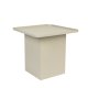 WHITE LABEL LIVING Sverre Square sidebord, kvadratisk - elfenben metal (44x44)