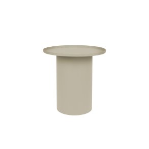 WHITE LABEL LIVING Sverre sidebord, rund - elfenben metal (45,5)