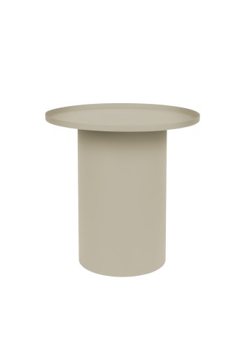 WHITE LABEL LIVING Sverre sidebord, rund - elfenben metal (45,5)