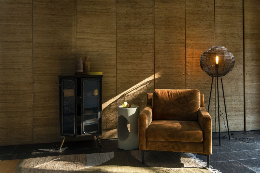 DUTCHBONE Sai sidebord, rund - sand jern (30)