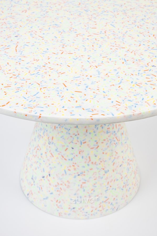 ZUIVER Victoria sofabord, rund - multifarvet genbrugt terrazzo (50)