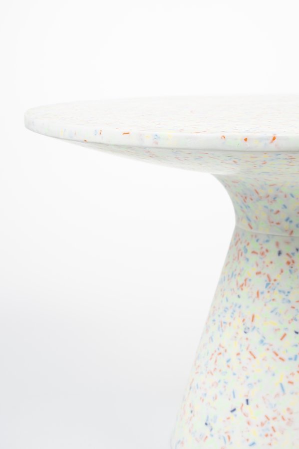 ZUIVER Victoria sofabord, rund - multifarvet genbrugt terrazzo (50)