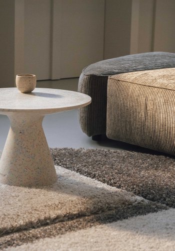 ZUIVER Victoria sofabord, rund - multifarvet genbrugt terrazzo (50)