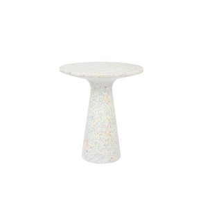 ZUIVER Victoria sidebord M, rund - multifarvet genbrugt terrazzo (40)