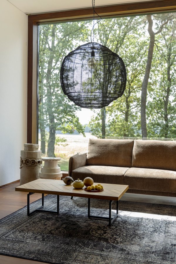 DUTCHBONE Klasse sofabord, sildeben, rektangulr - natur egetr og sort stl (120x60)