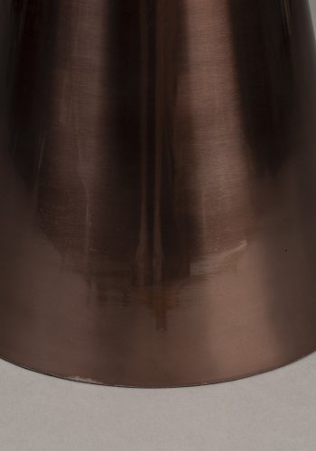 DUTCHBONE Monter sidebord M, rund - brun marmor og brun aluminium (32,5)