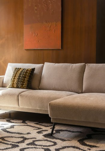 DUTCHBONE Monter sidebord M, rund - brun marmor og brun aluminium (32,5)