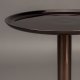 DUTCHBONE Pose sidebord, rund - brun marmor og brun aluminium (25)