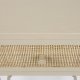WHITE LABEL LIVING Amaya sidebord, m. 1 skuffe - beige tr og metal (48x38)