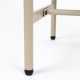 WHITE LABEL LIVING Amaya sidebord, m. 1 skuffe - beige tr og metal (48x38)