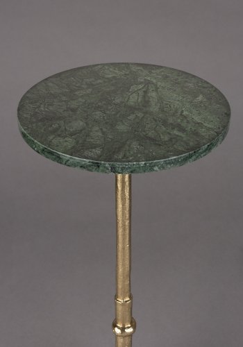 DUTCHBONE Everest sidebord, rund - grn marmor og messing aluminium (25)