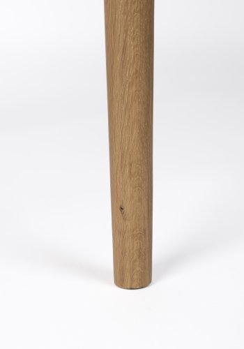 WHITE LABEL LIVING Haru sidebord, rund - glas og natur egetr (45)