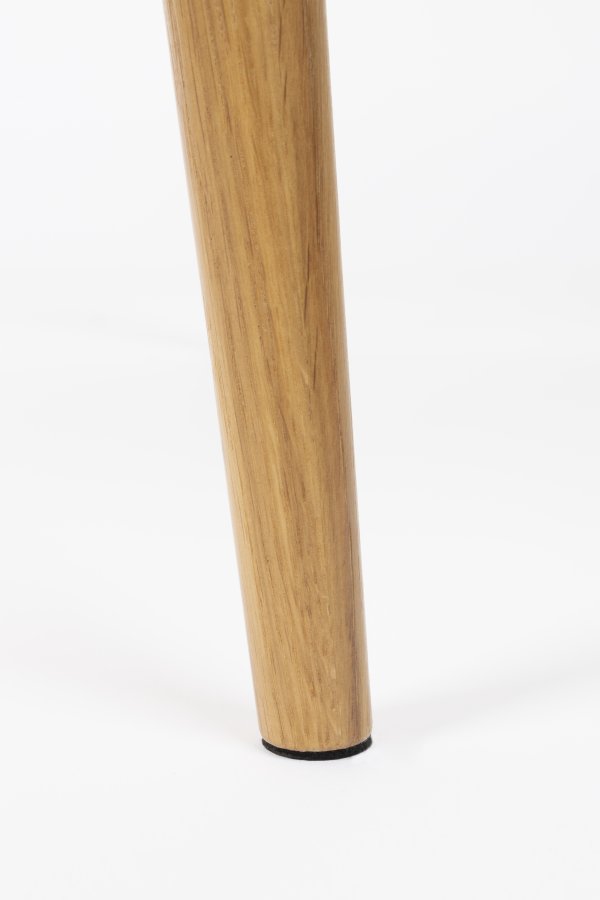 WHITE LABEL LIVING Haru sofabord, rund - glas og natur egetr (70)