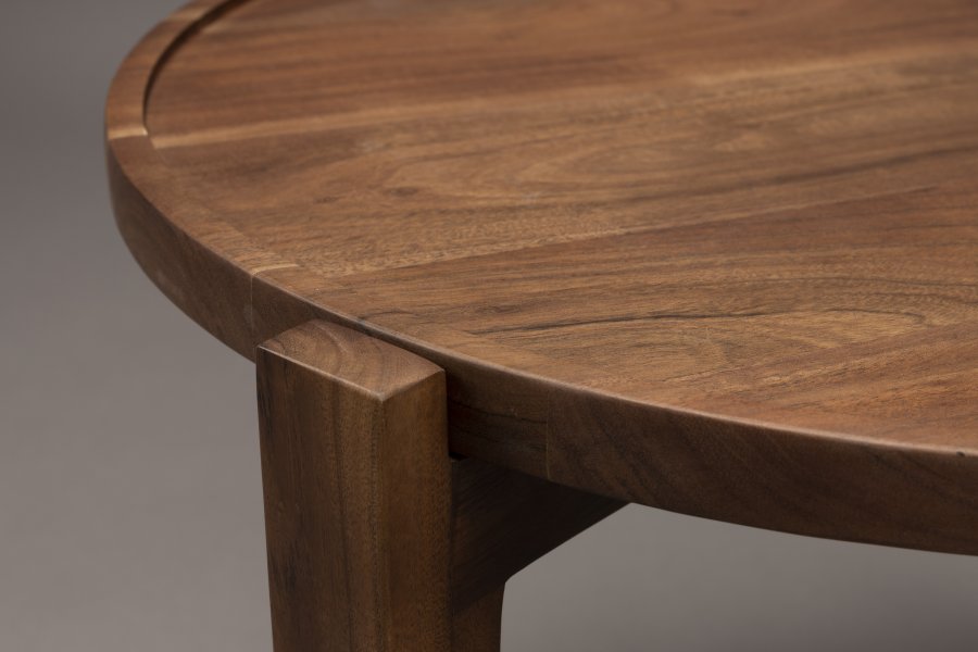 DUTCHBONE Shane bakkebord, rund - valnddefarvet tr (59)