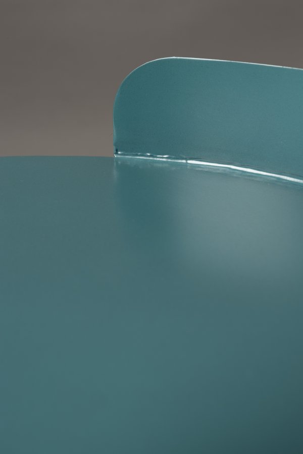 DUTCHBONE Navagio sidebord, m. 1 hylde, rund - bl metal (31)