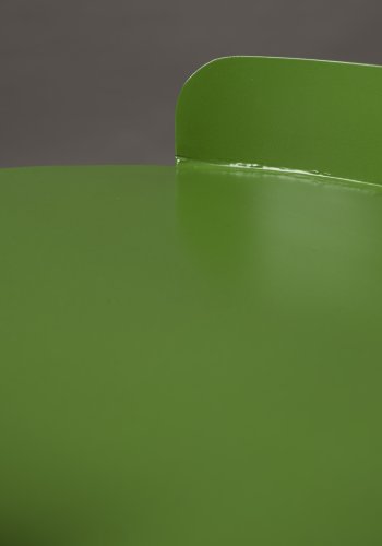 DUTCHBONE Navagio sidebord, m. 1 hylde, rund - grn metal (31)