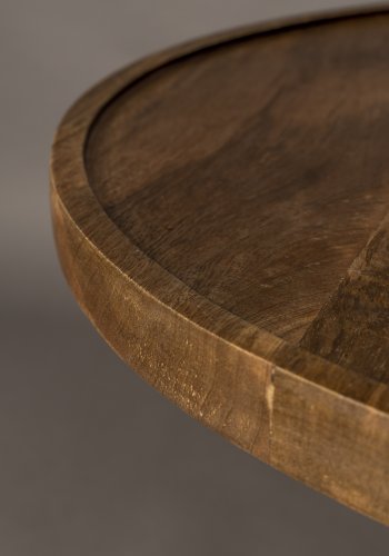 DUTCHBONE Cath sofabord, rund - valnddefarvet mangotr (66)